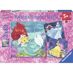 Ravensburger Παζλ 3x49 τμχ Πριγκίπισσες Σε Περιπέτειες - 05-09350